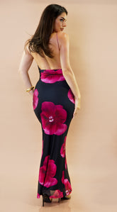 Rosalia Floral Maxi Dress - Black